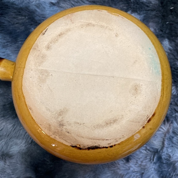 Glazed ceramic saucepan/casserole yellow ceramic pot - Picture 9 of 16